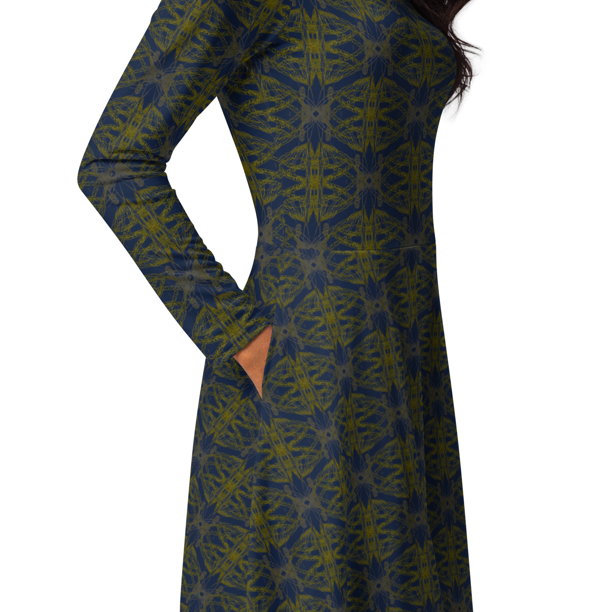 Full-length studio shot of the Apparelhue abstract dress.