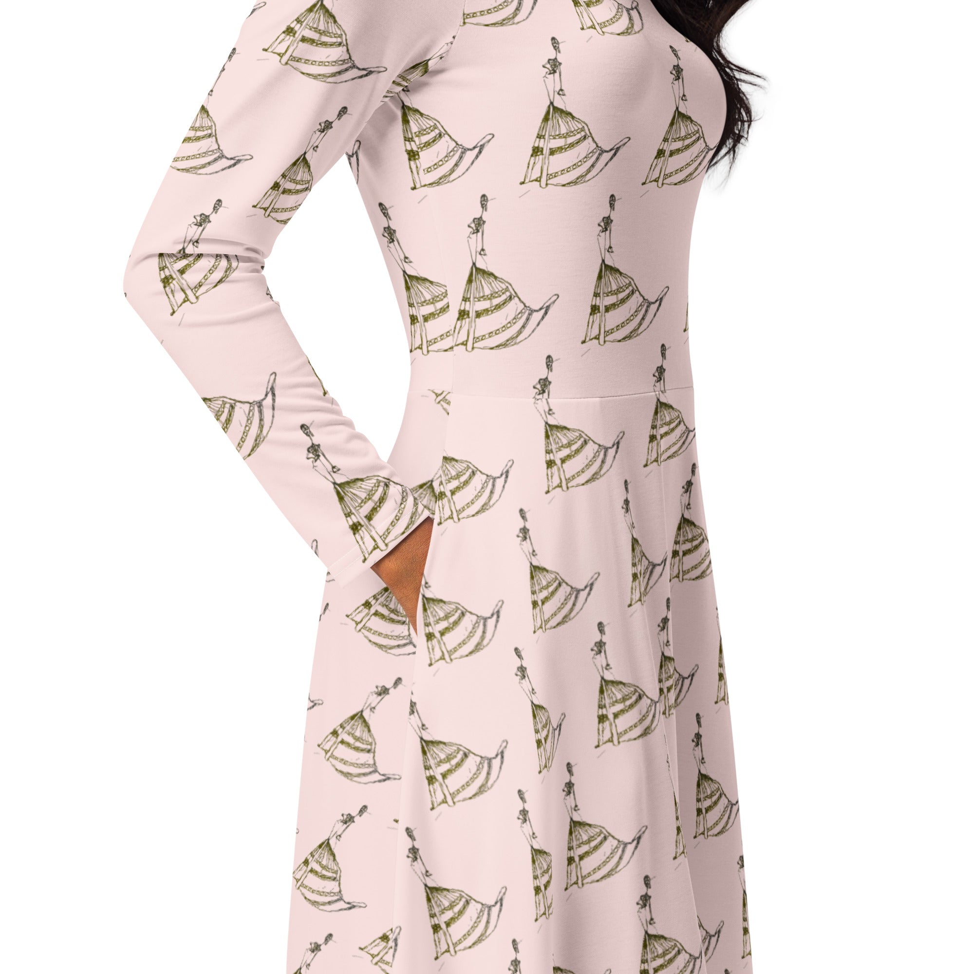 boho long sleeve dress elegant styling