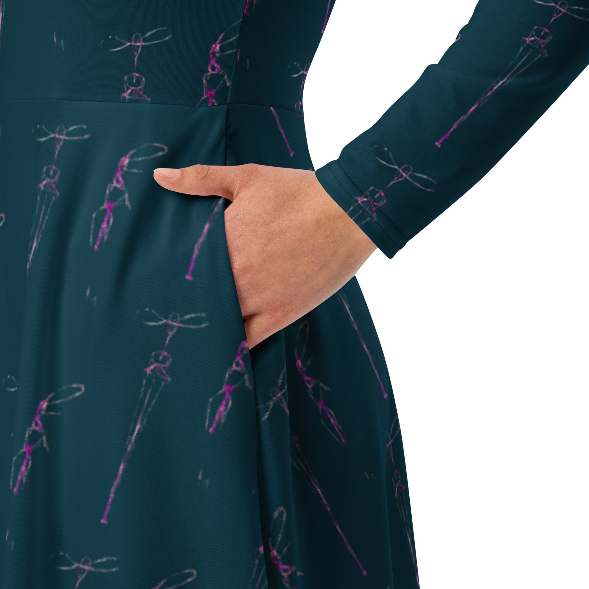 statement midi dress with heels styling