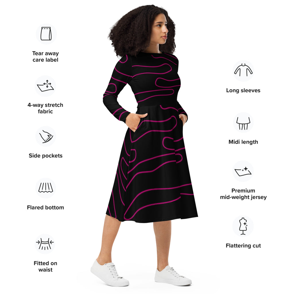 Chic Black Dress Artistry and Elegance