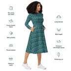 geometric evening dress city lifestyle look
