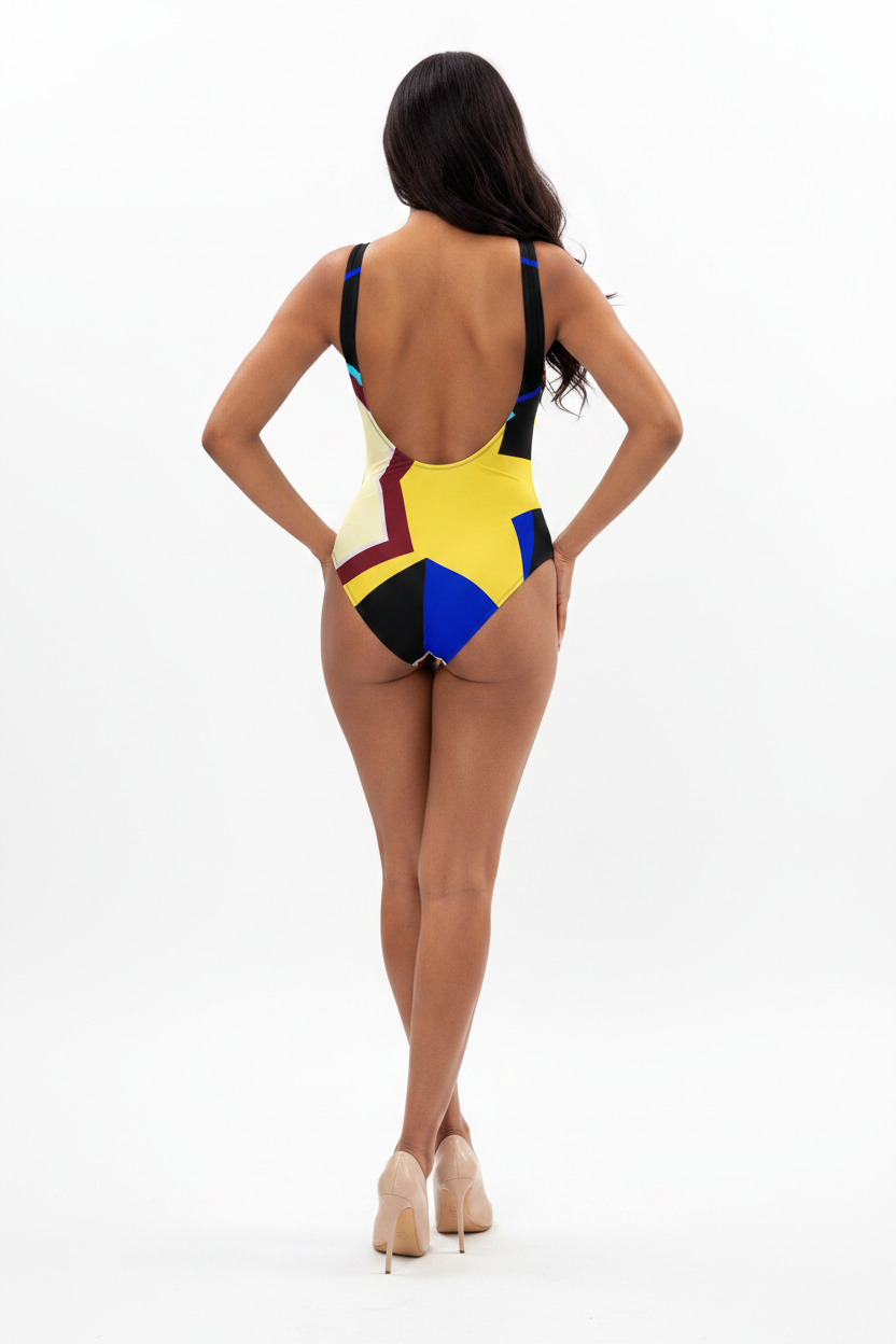Designer-Badeanzug für Damen (einteilig)