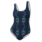 Symmetrical print luxury swimwear