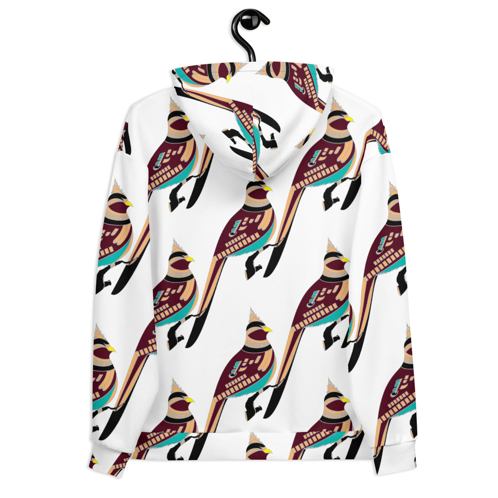 Bird Art Print Hoodie for Women