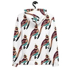 Bird Art Print Hoodie for Women