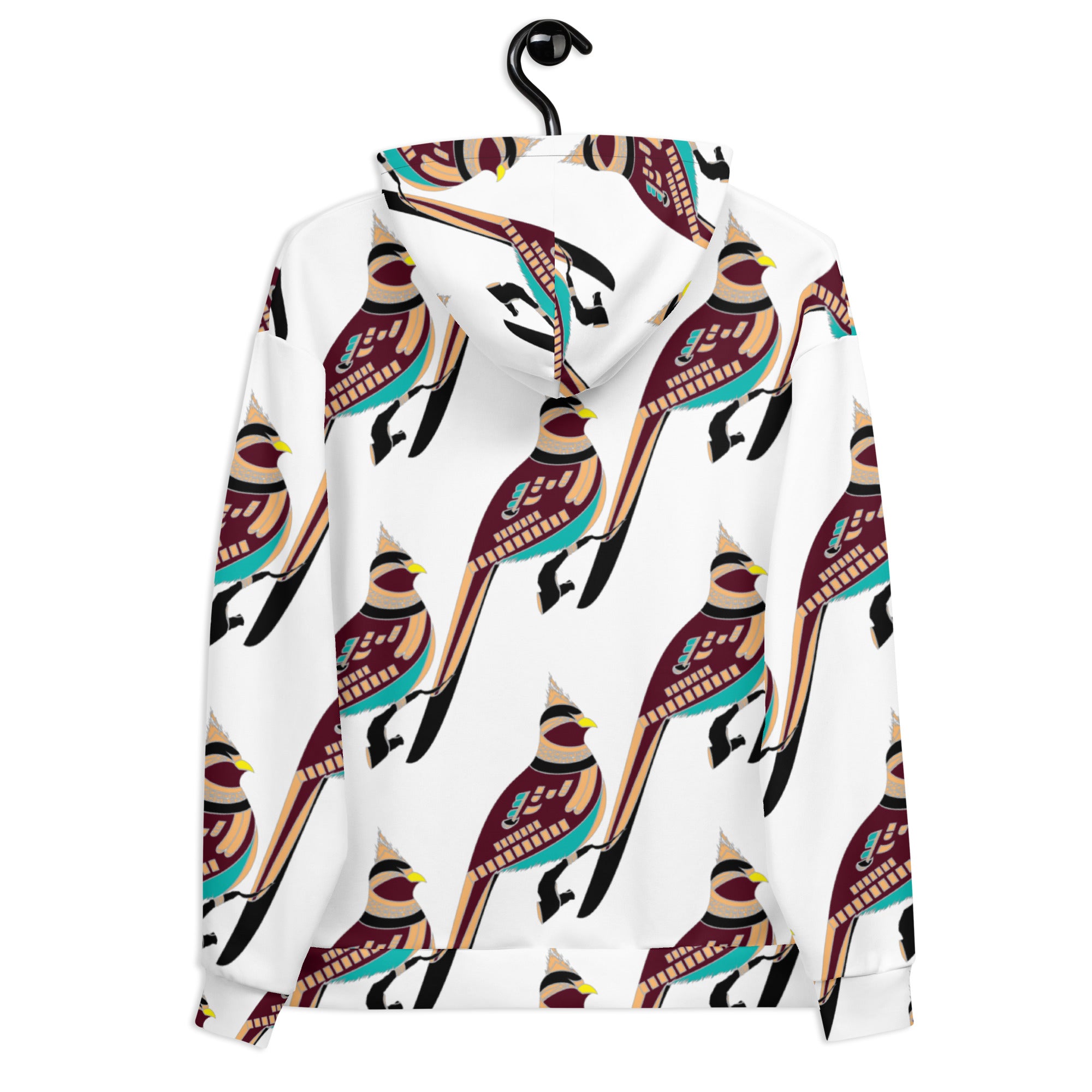 Bird Art Print Hoodie for Women