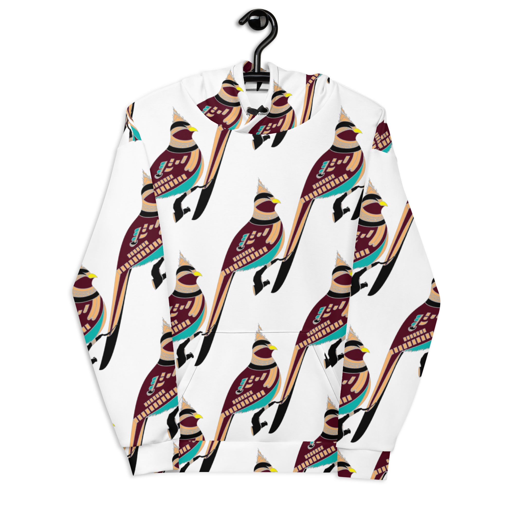 Bird Art Print Hoodie for Women
