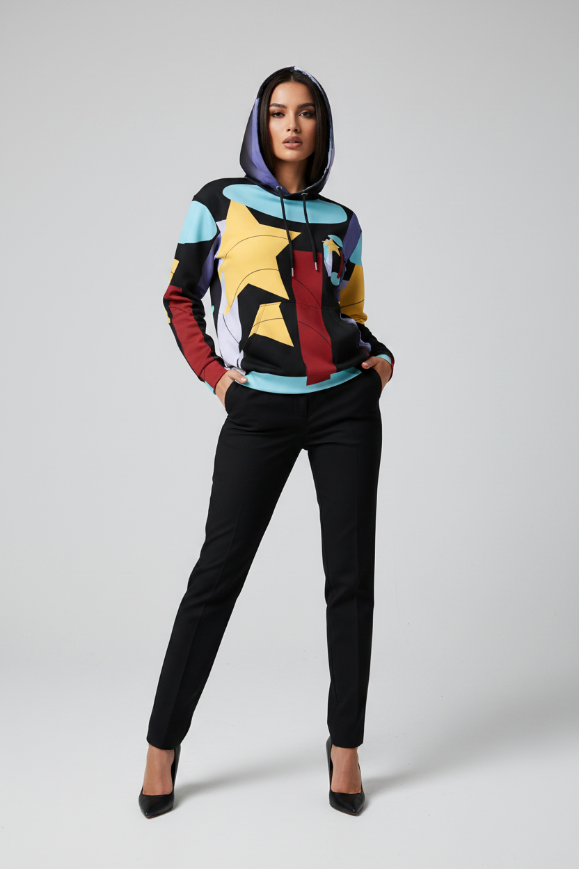 Trendy Modern Art Hoodie