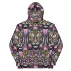 sharp line abstract hoodie close view