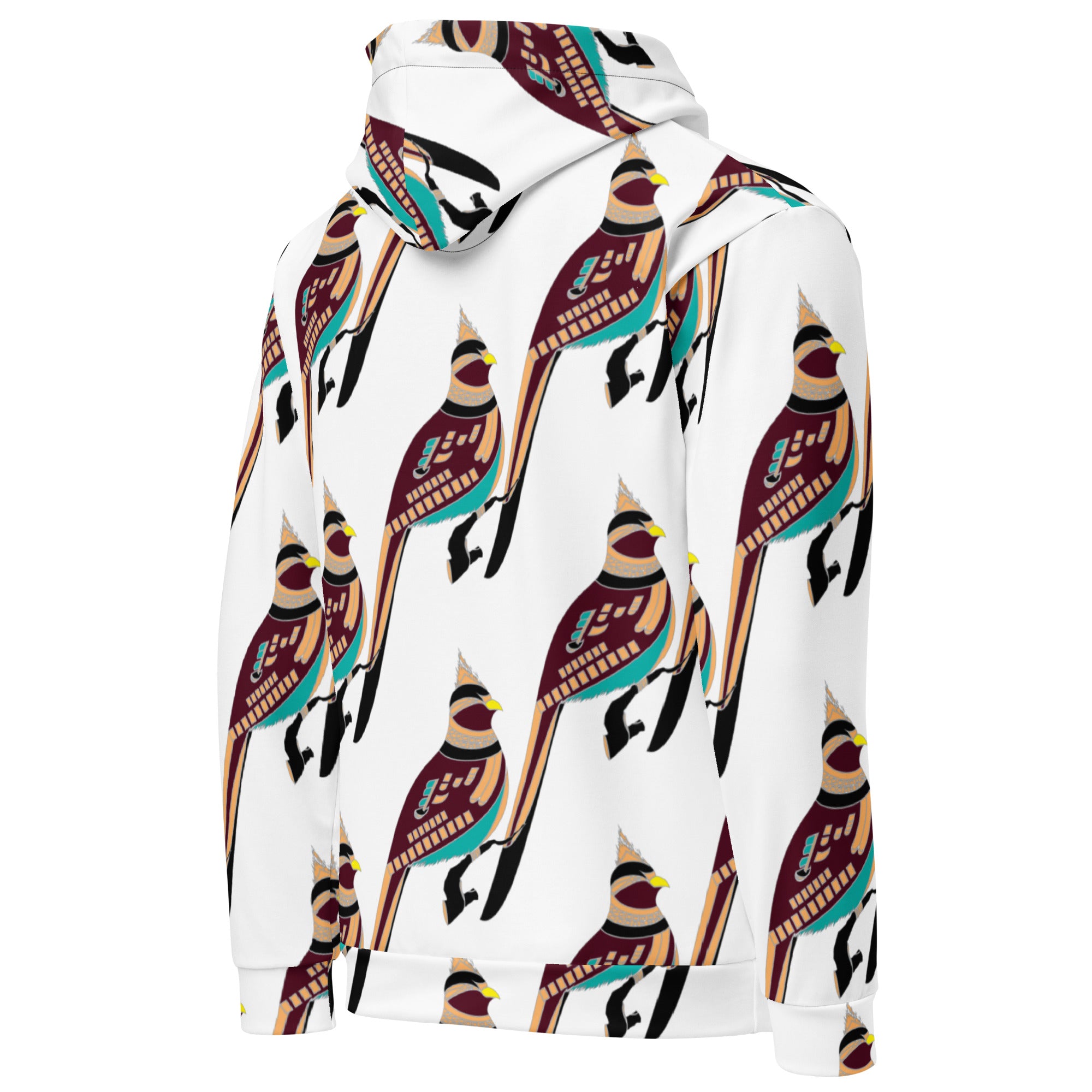 Bird Art Print Hoodie for Women