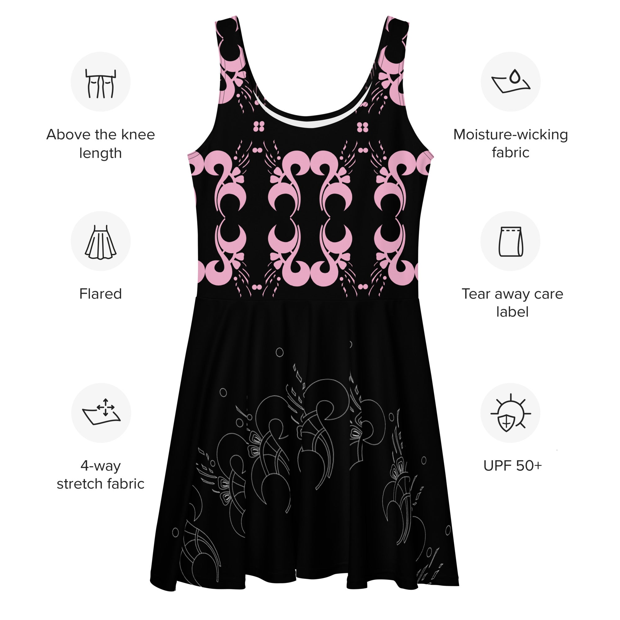 Chic Look Artistic Skater Dress