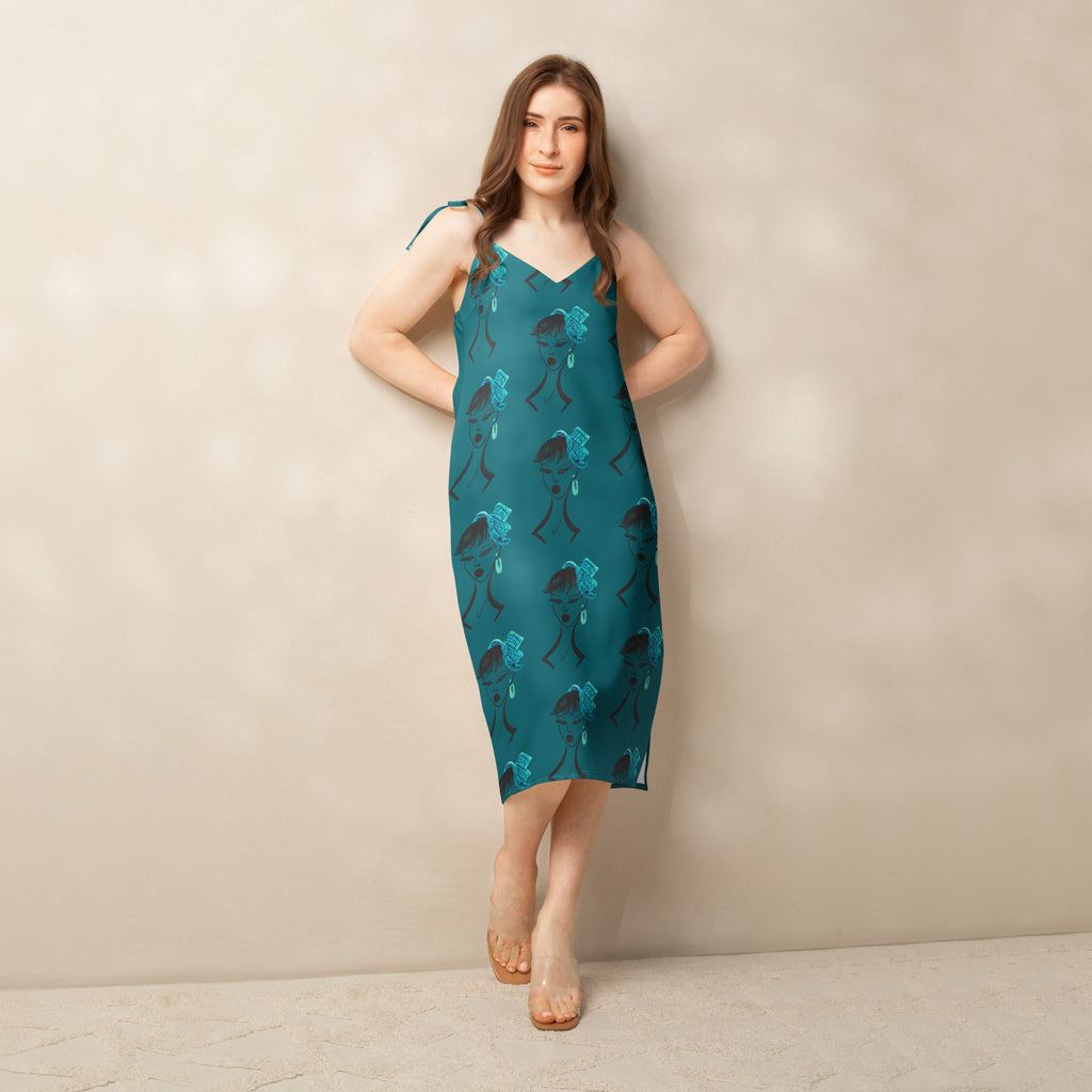 Wearable art midi dress
