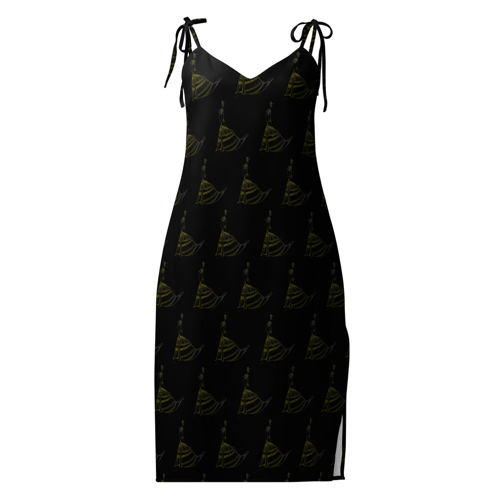 Elegant tie strap dress UK