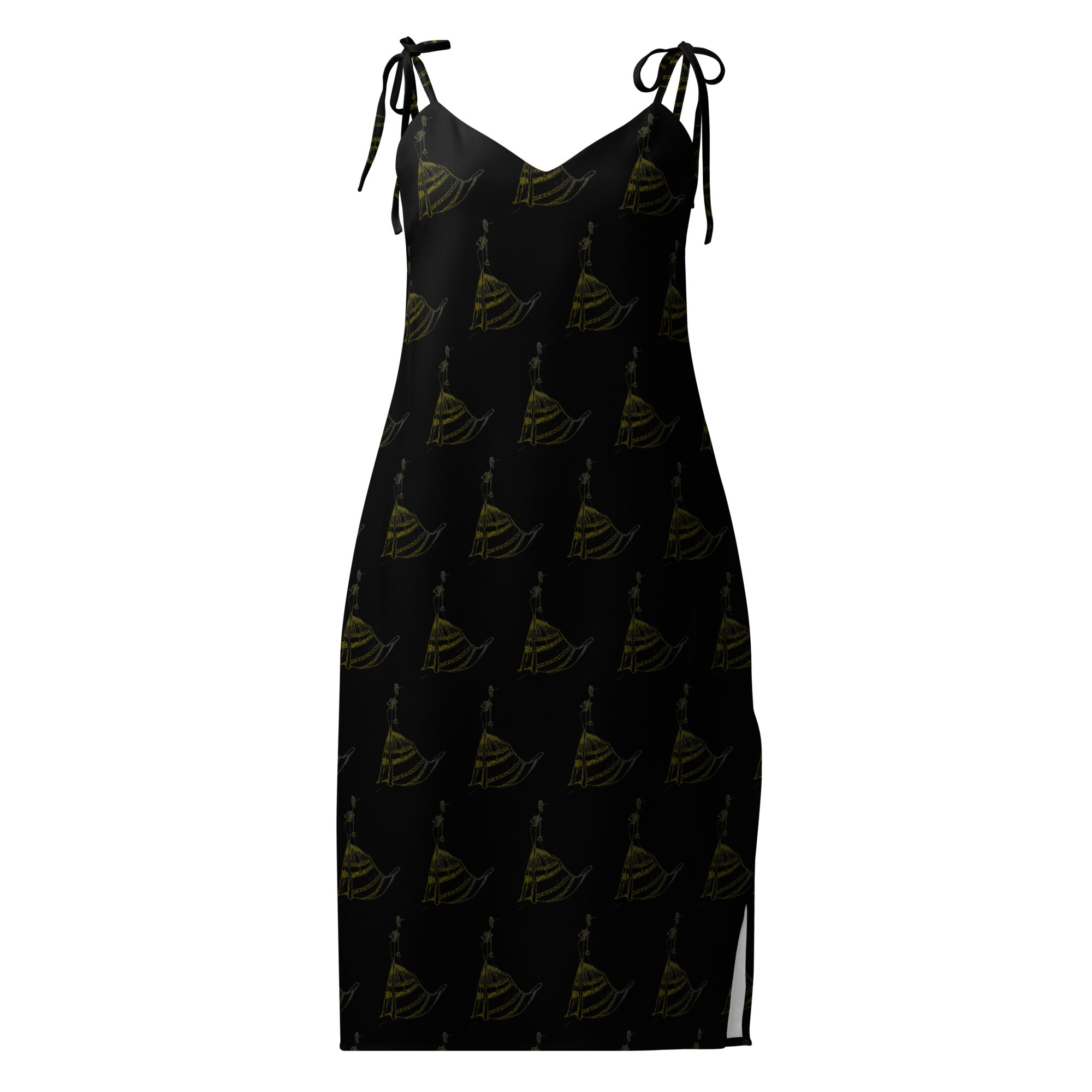 Elegant tie strap dress UK