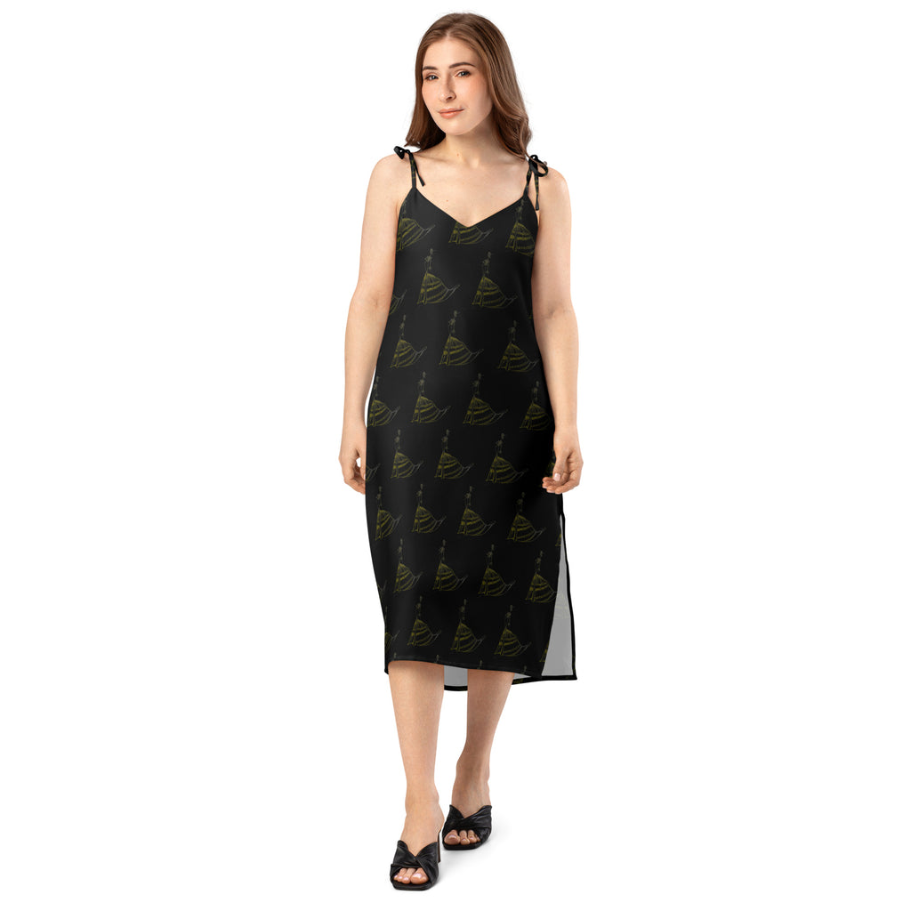 Margot midi dress side silhouette