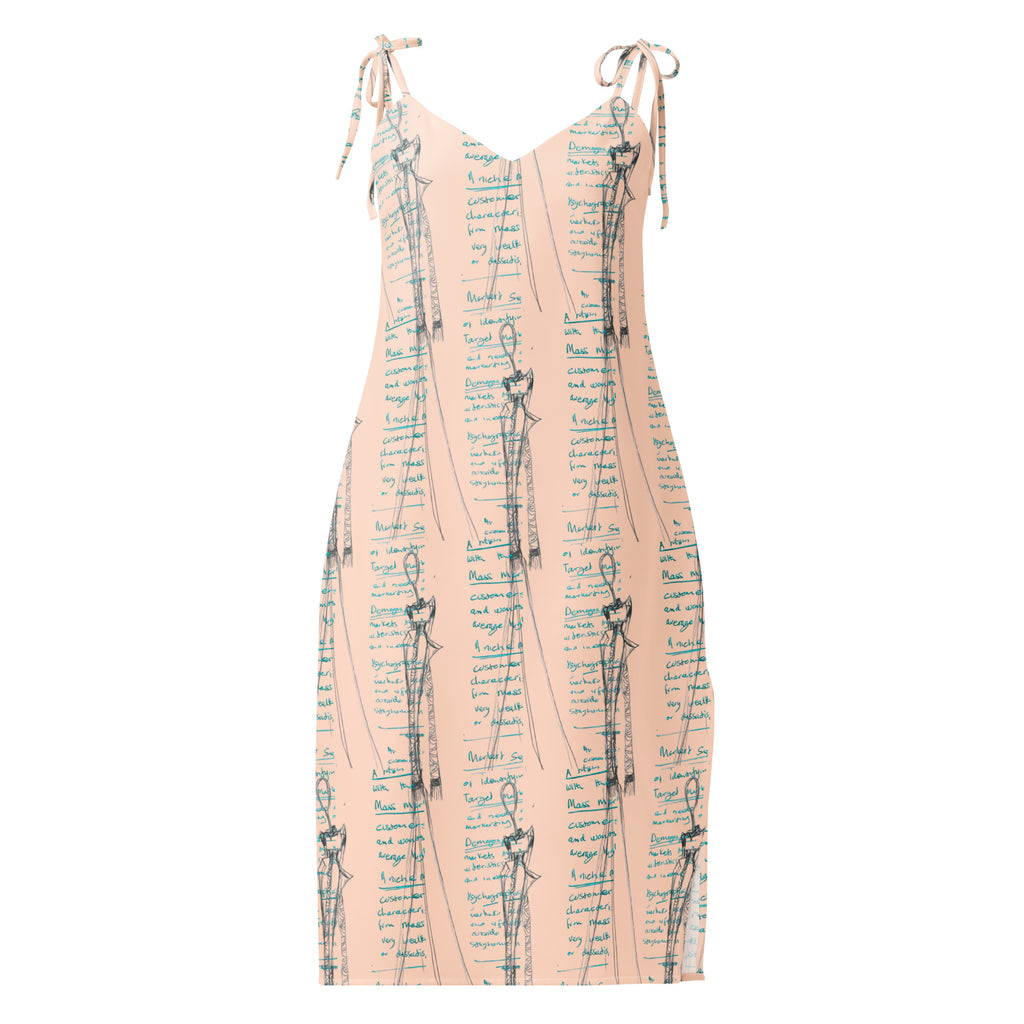 Ivy dress adjustable strap detail
