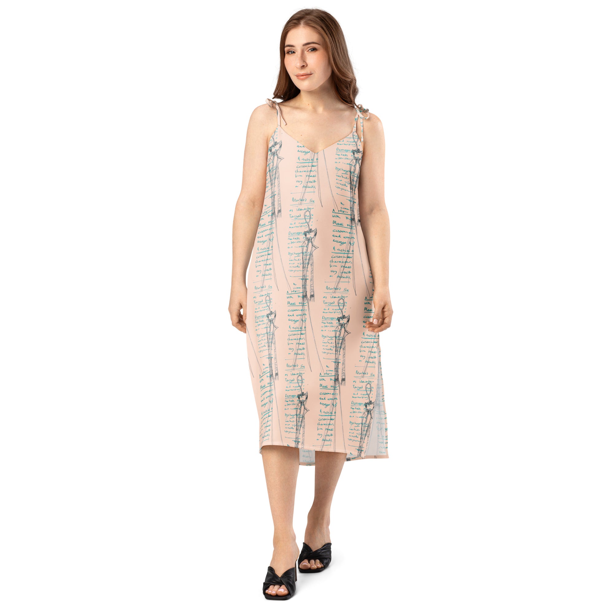 Ivy dress side view silhouette
