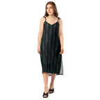 Emily tie strap midi dress front view