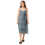 Aurora tie strap midi dress front view