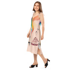 Women’s occasion dress side profile