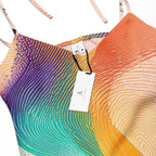 Close-up fabric detail of dress