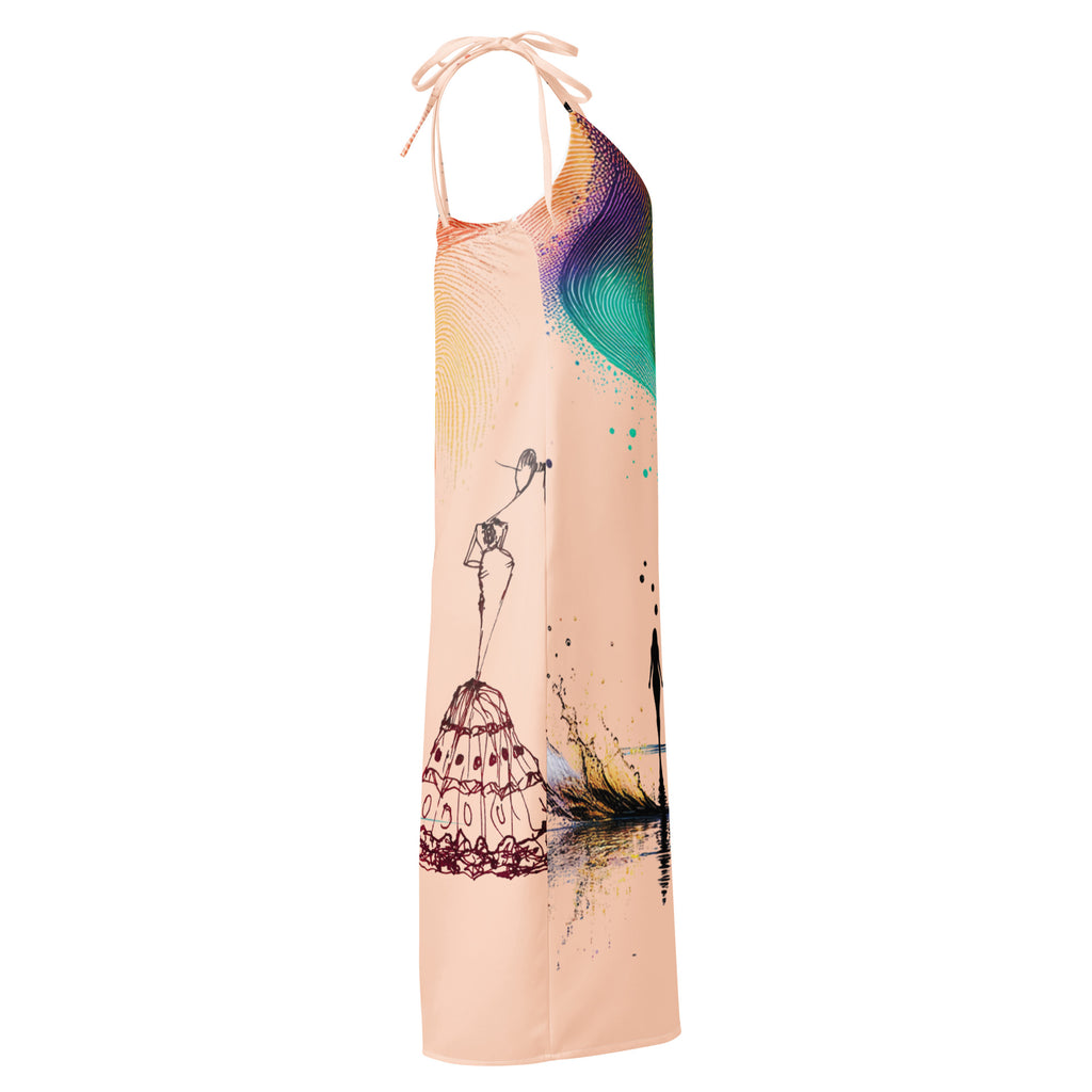 Women’s occasion dress side profile