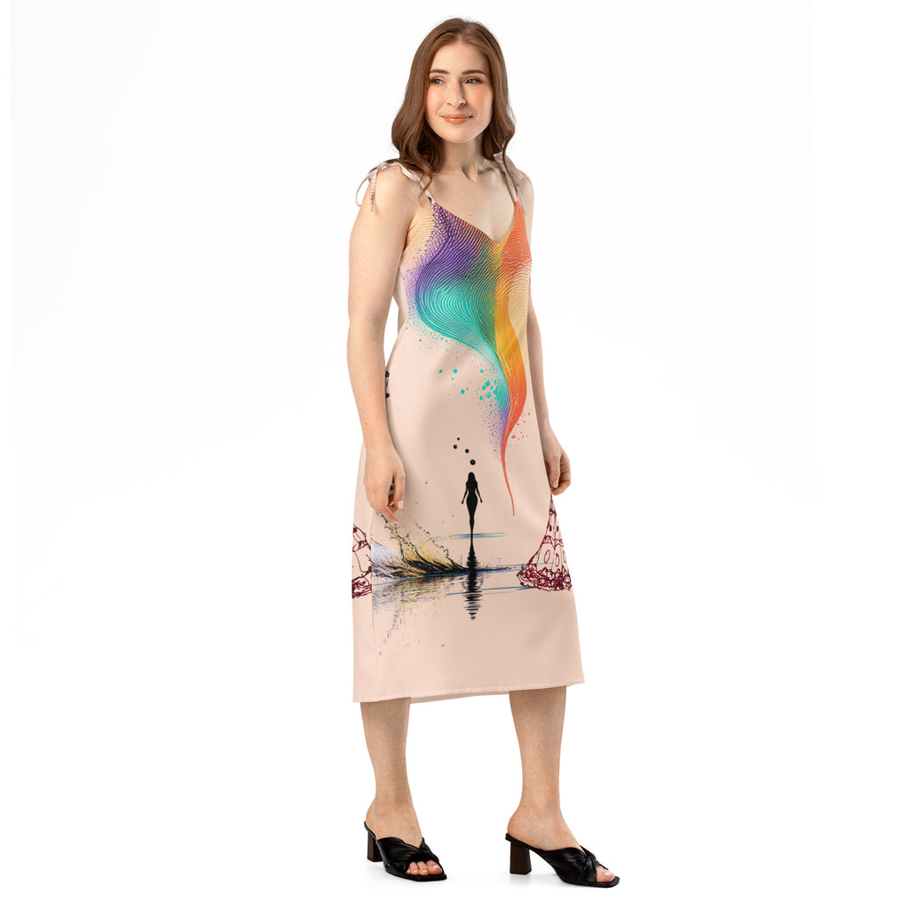 Lightweight midi dress for summer events