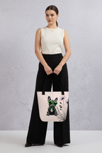 French Bulldog Floral Tote Bag