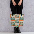 Vibrant Ethereal Fantasy Landscape Tote Bag with colourful artistic dreamscape print on durable fabric