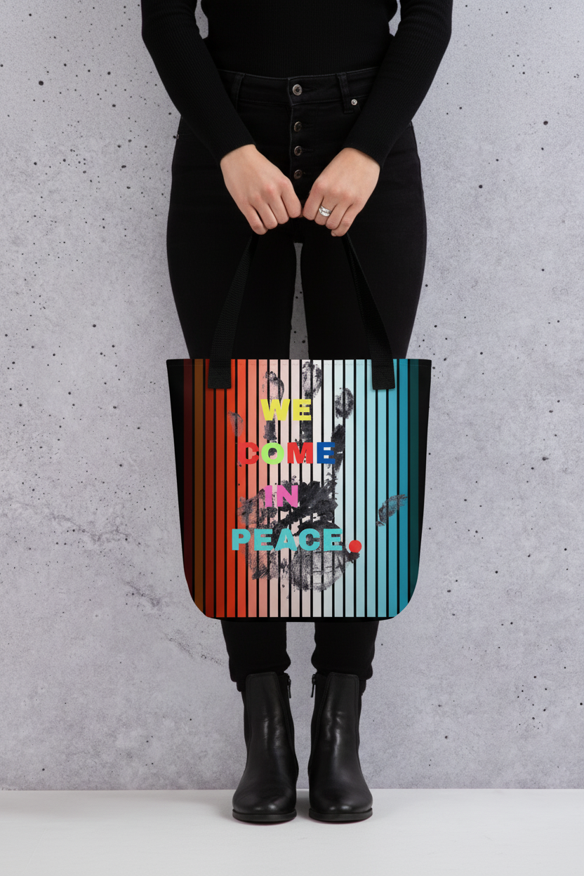 We Come In Peace Tote Bag