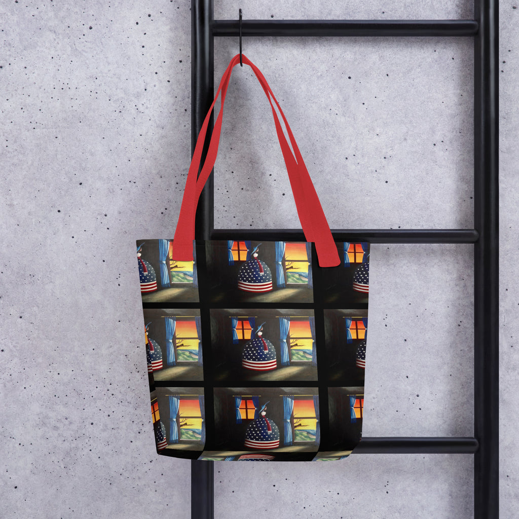 Close-up of the reinforced stitching and high-quality fabric on an Apparelhue artistic shoulder bag.