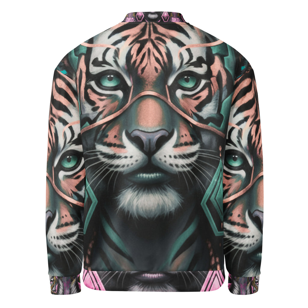 Artistic animal print streetwear jacket