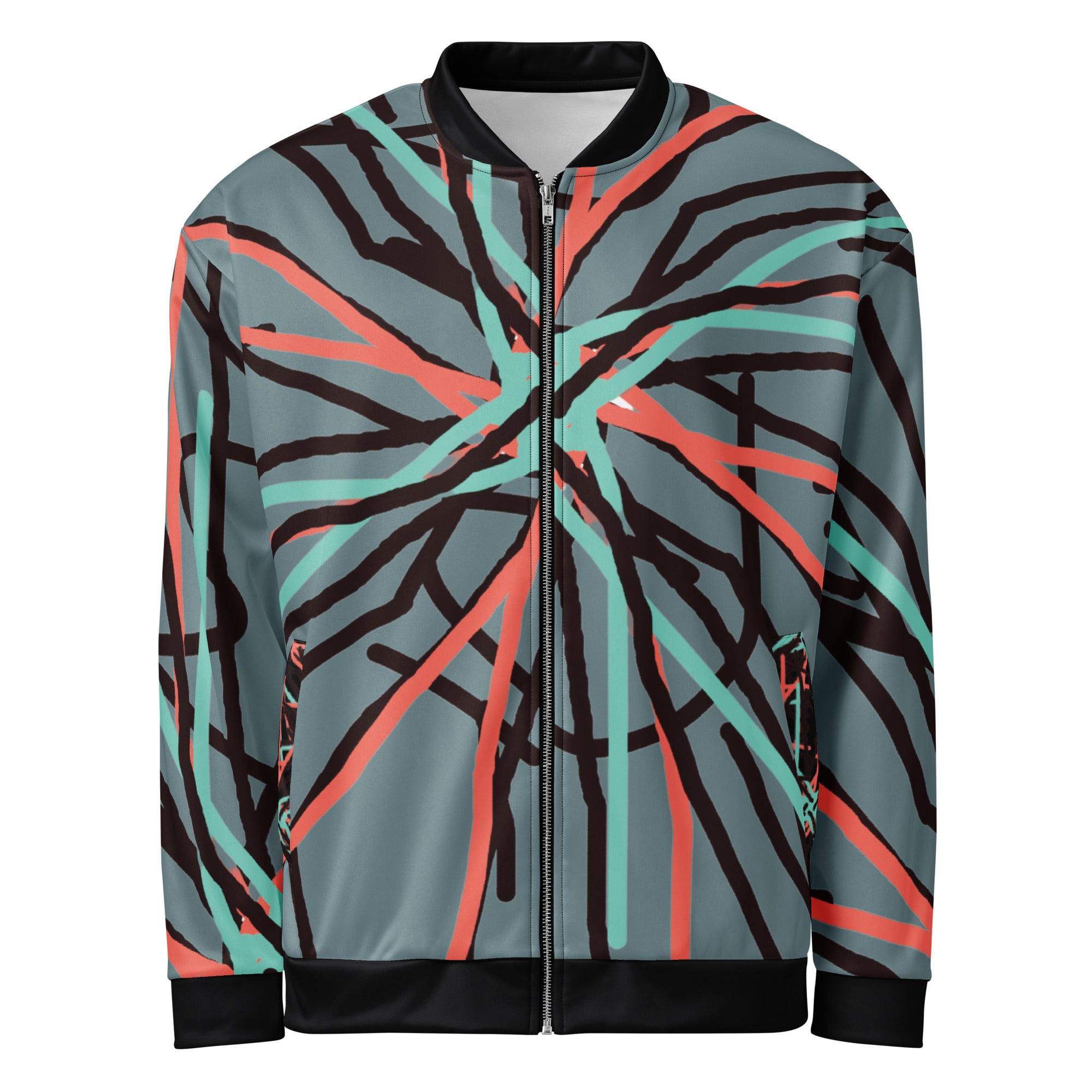Here are 13 SEO-optimised image alt text descriptions for your Abstract Art Bomber Jacket. These are designed to improve accessibility and help your images appear in Google Image searches for Apparelhue.