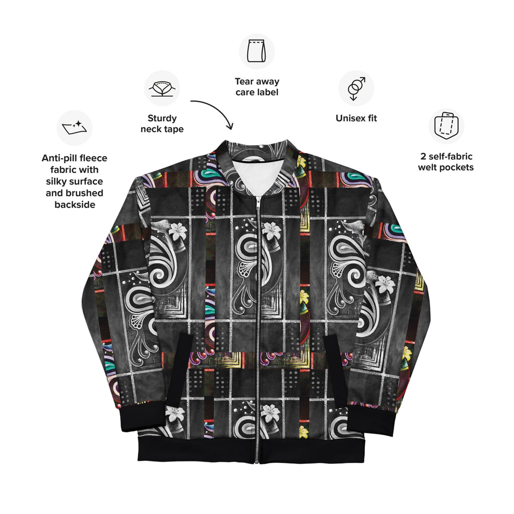 Dark romantic floral jacket