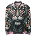Aesthetic trendy artistic tiger jacket front view