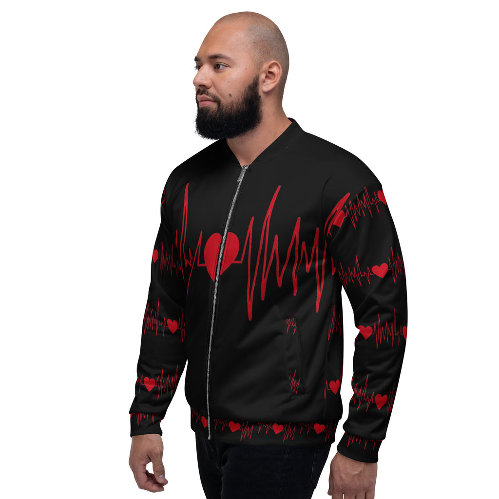 Apparelhue streetwear essential showing a red pulse wave and heart graphics.