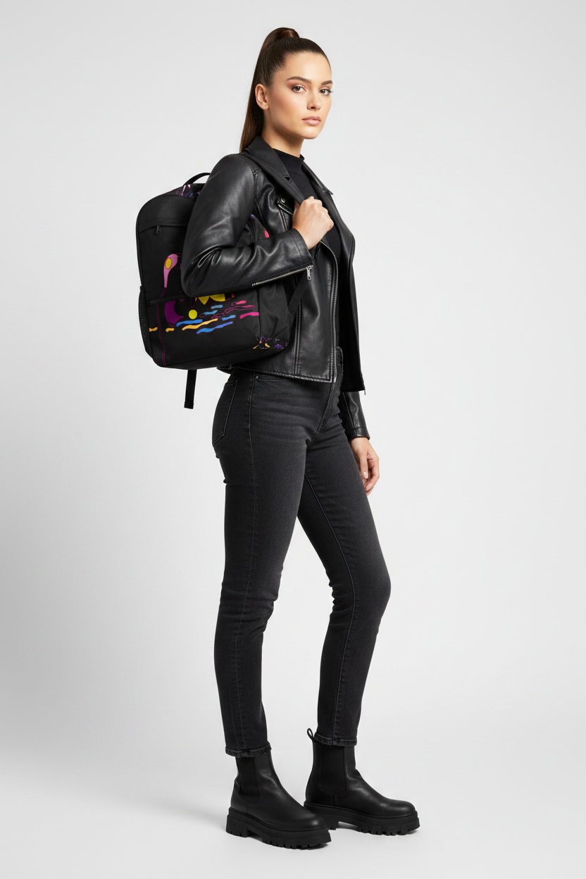 Swan Illustration Utility Backpack