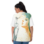 Vibrant flowing colour graphic t
