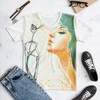 Soft cotton artistic graphic tee