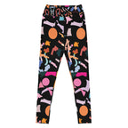 Abstract colourful yoga leggings high waist stretch activewear