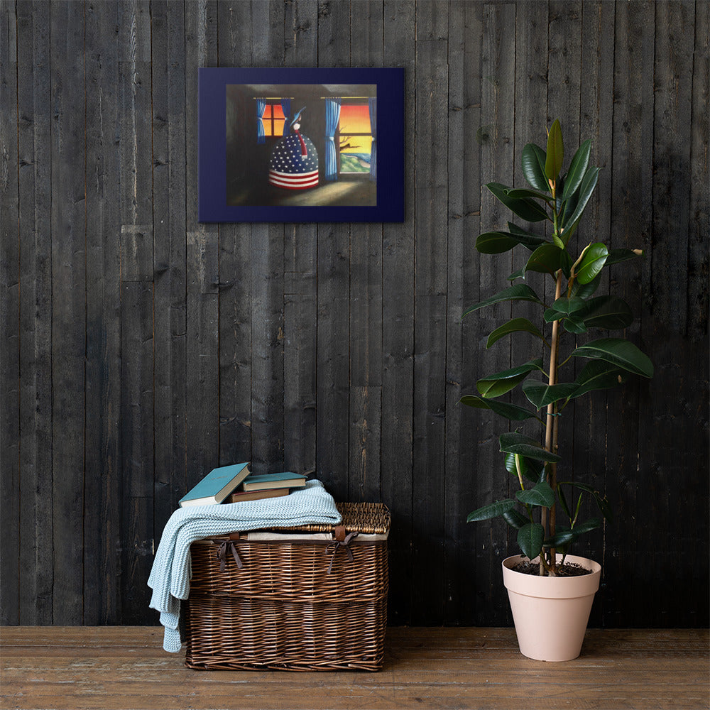 Elegant evening canvas print with Americana atmosphere