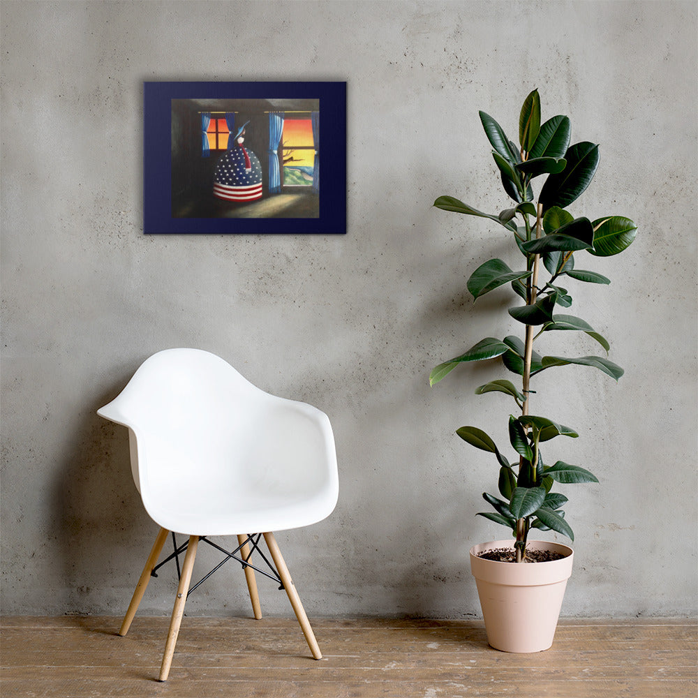 Warm sunset wall décor with artistic American inspiration