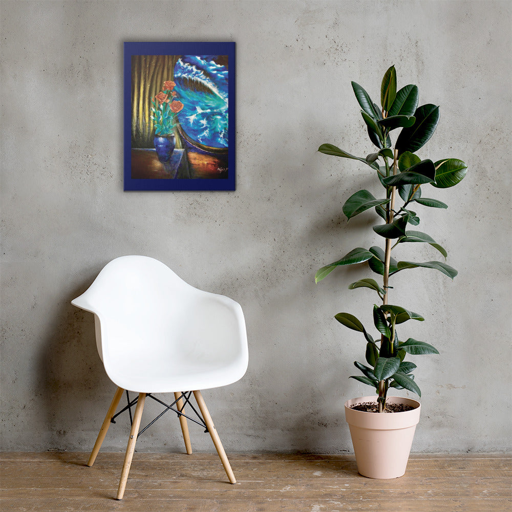 Premium decorative wall art with painterly textures