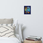Contemporary ocean floral wall canvas for elegant spaces
