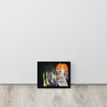 Contemporary autumn canvas print with a dramatic runway, seasonal colours, and artistic fashion-inspired elements.