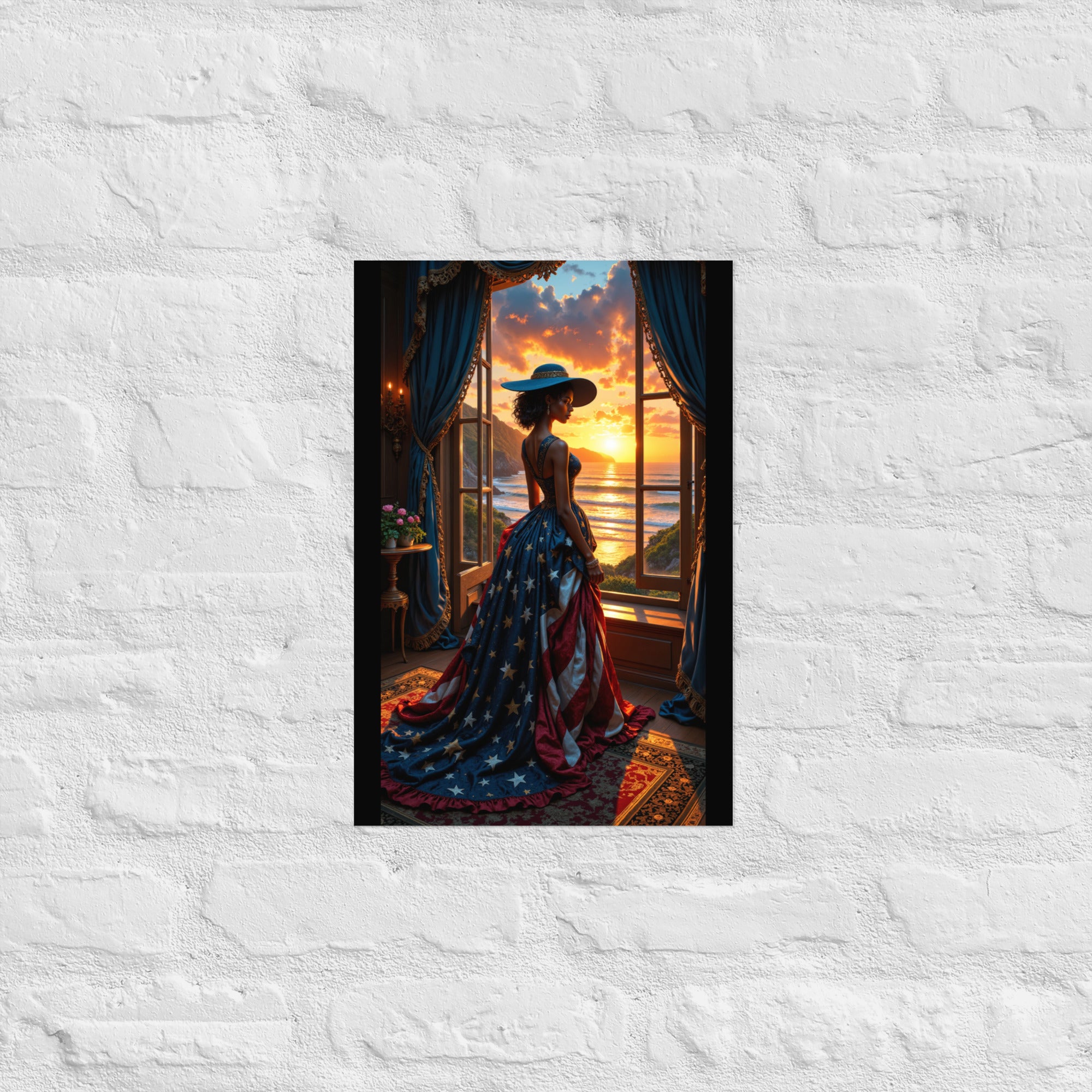 inspirational woman silhouette art