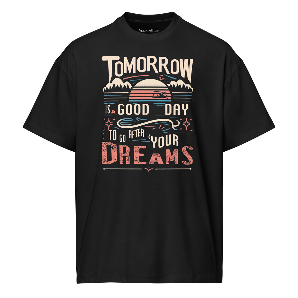 Motivational quote t-shirt flat lay product image