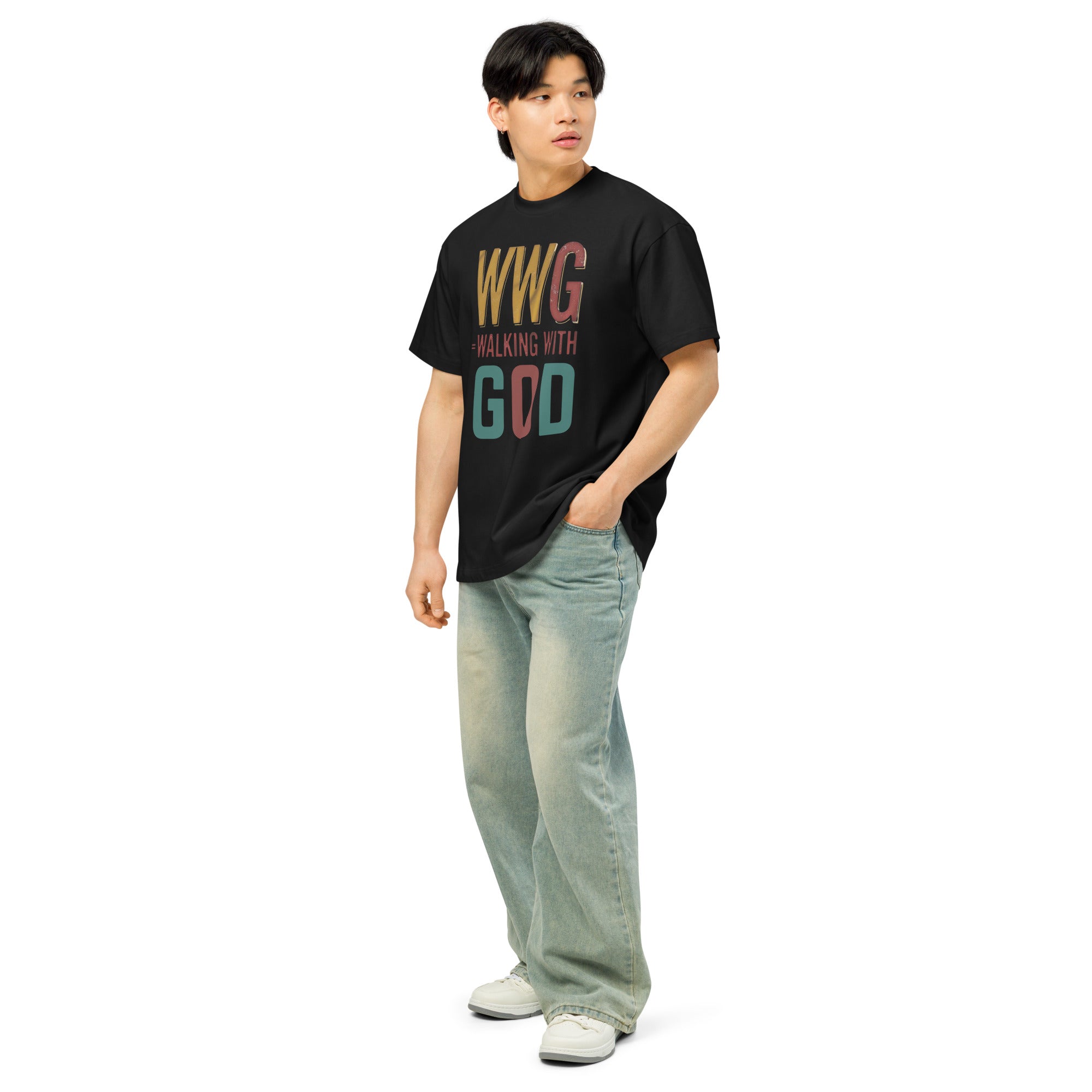 Walking With God typography shirt