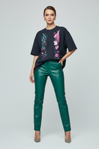 Unisex Floral Portrait Oversized T-shirt