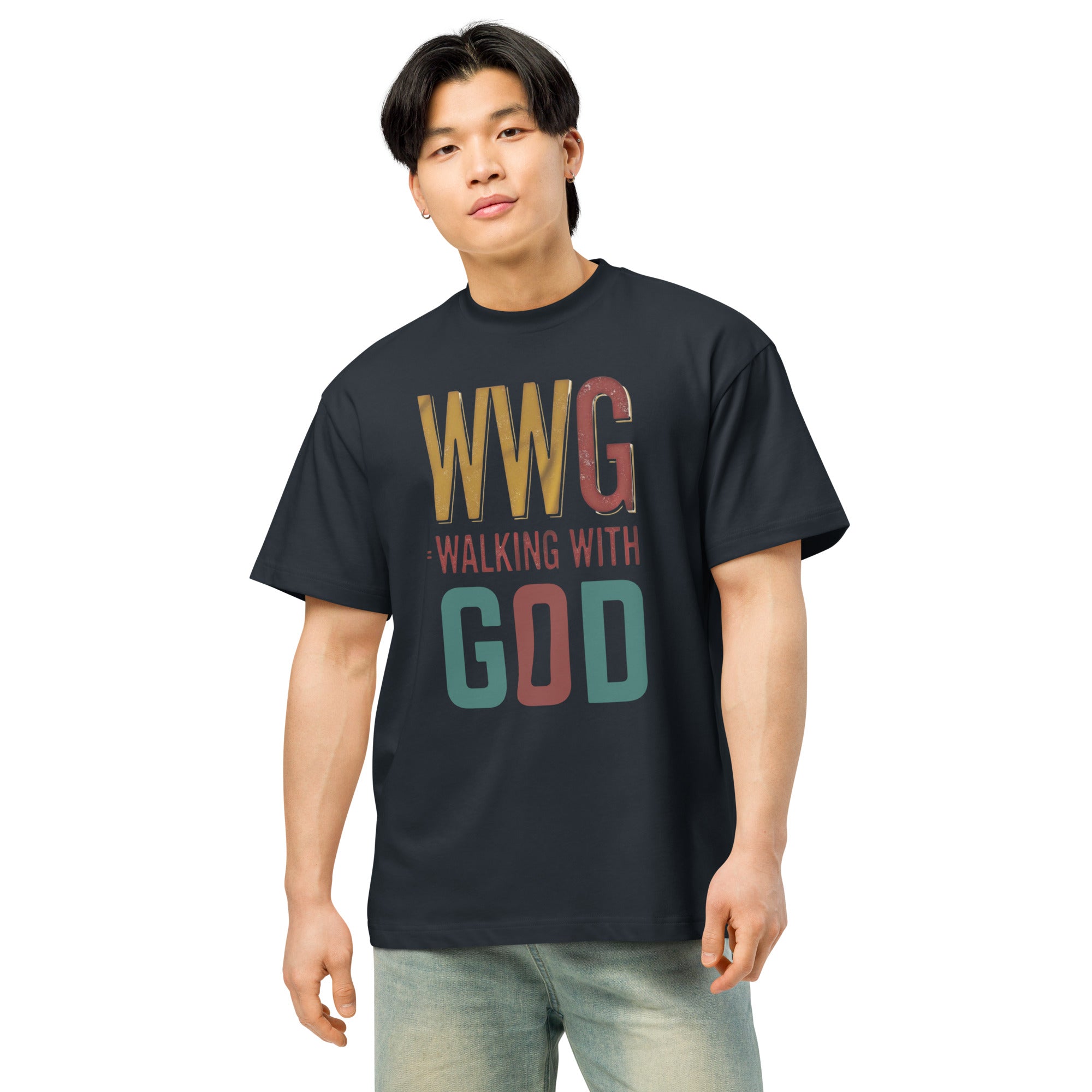 Walking With God faith t-shirt front view